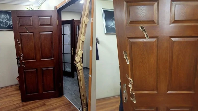 CHP belediye binasına baltayla saldırdılar