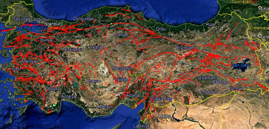 MTA diri fay hatları haritasını güncelledi risk altındaki 45 il uzmanlar tarafından açıklandı