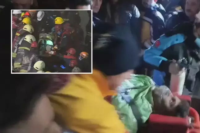 Konya’da çöken 3 katlı binanın enkazından 2 kişi sağ olarak çıkarıldı